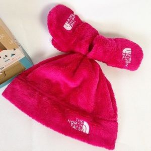 North Face Baby Oso Beanie and Mitten Set